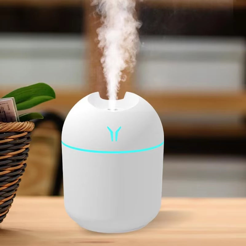 Air Humidifier USB Mini Aroma Essential Oil Diffuser for Home Car Ultrasonic Mute Mist Maker Diffuser with LED Color