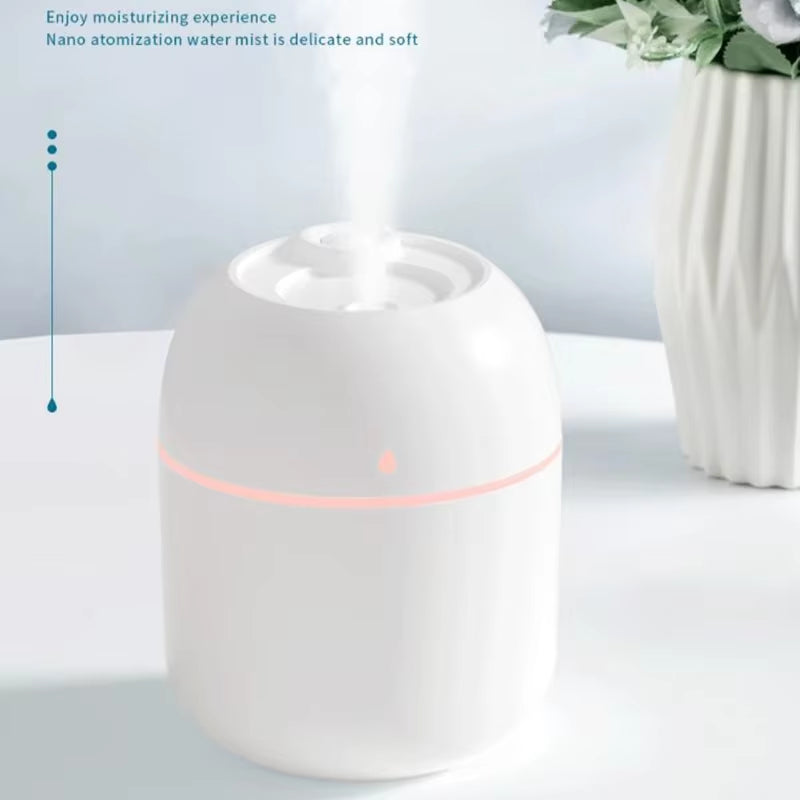 Air Humidifier USB Mini Aroma Essential Oil Diffuser for Home Car Ultrasonic Mute Mist Maker Diffuser with LED Color