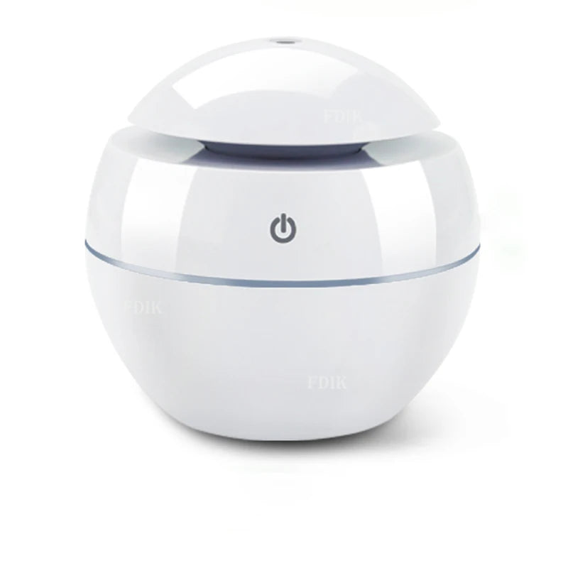 130Ml USB Aroma Essential Oil Diffuser Ultrasonic Mini Humidifier Air Purifier 7 Color Change LED Night Light for Office Home