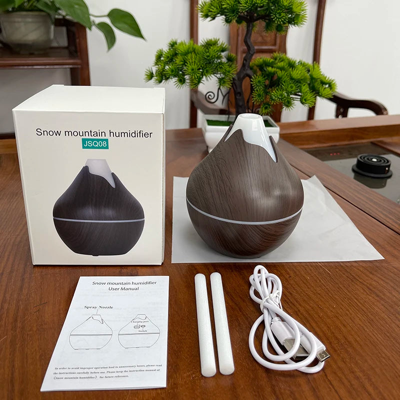 200Ml USB Aroma Essential Oil Diffuser Ultrasonic Mini Humidifier Air Purifier 7 Color Change LED Night Light for Office Home