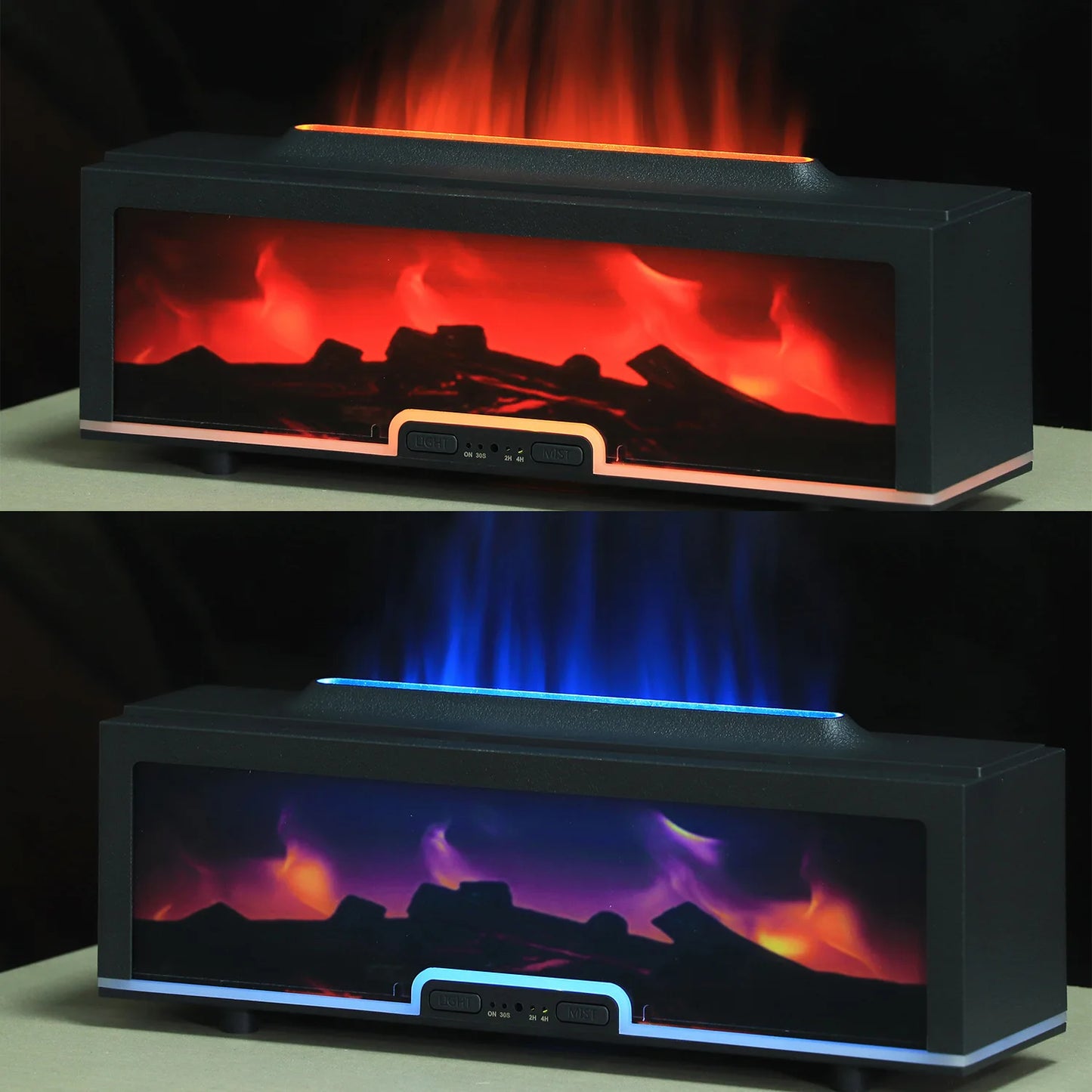 🔥 Diffuseur à flamme Luméa – Brume apaisante, lumière réaliste et télécommande