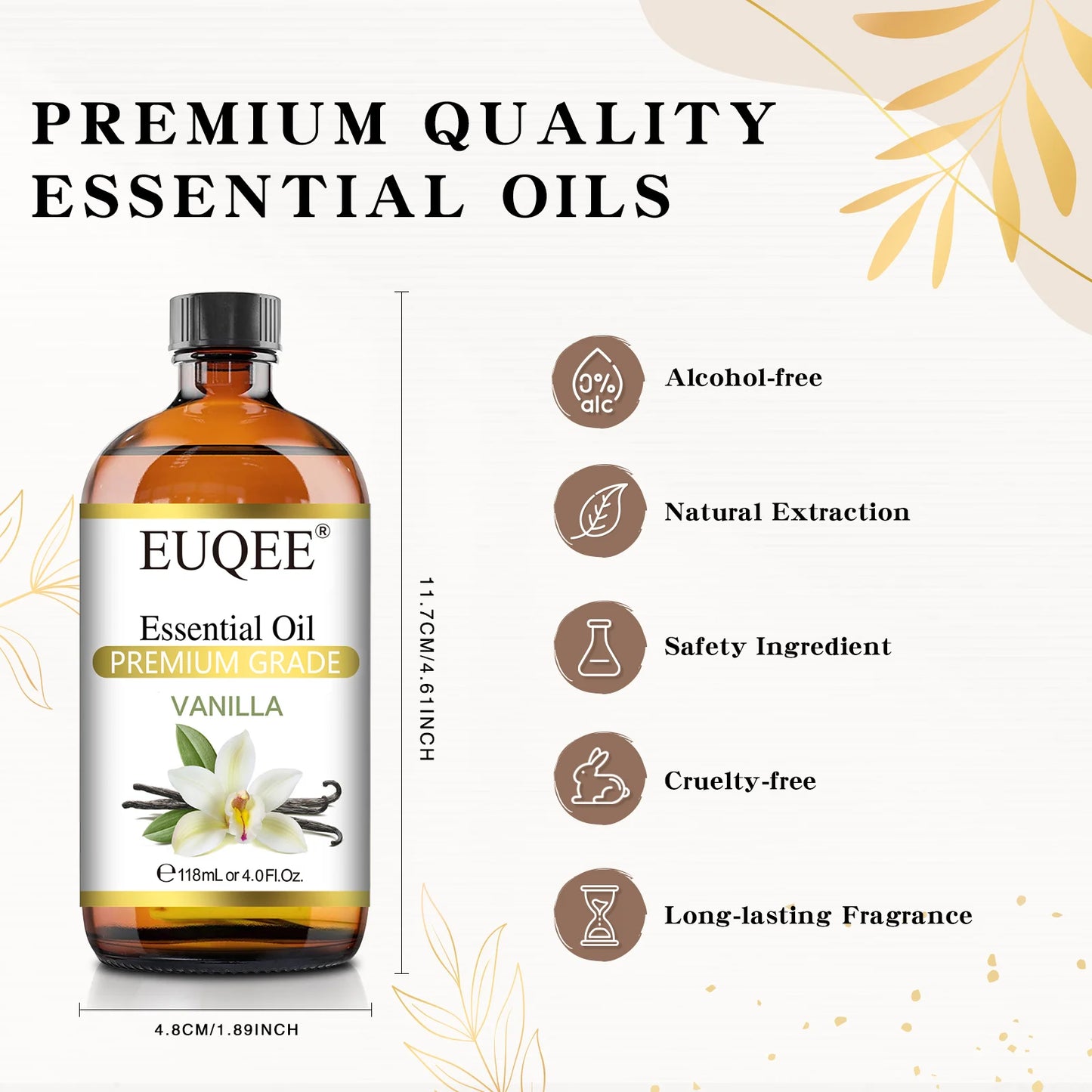 4 Fl Oz Essential Oils for Aromatherapy Humidifiers Aromatic Diffuser Making Scents Candle Handmade Soap Home Fragrance