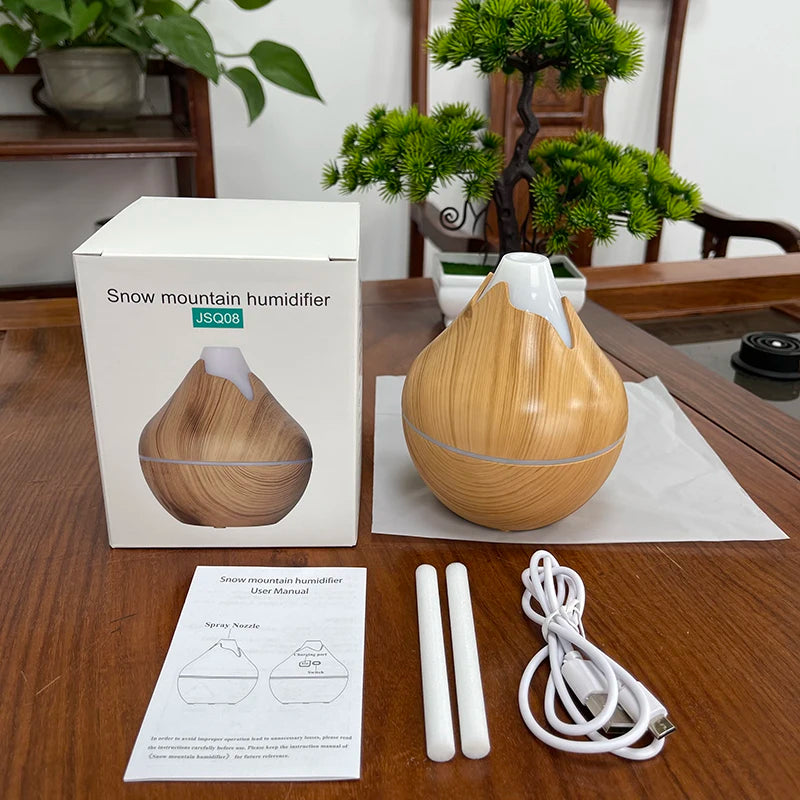 200Ml USB Aroma Essential Oil Diffuser Ultrasonic Mini Humidifier Air Purifier 7 Color Change LED Night Light for Office Home