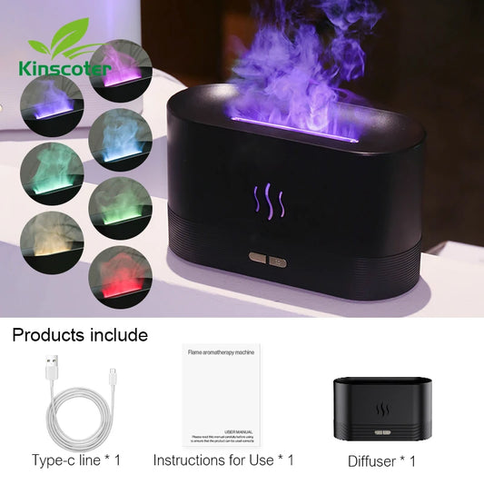 Humidificateur d’air décoratif LED – Diffuseur d’arôme design et apaisant Luméa