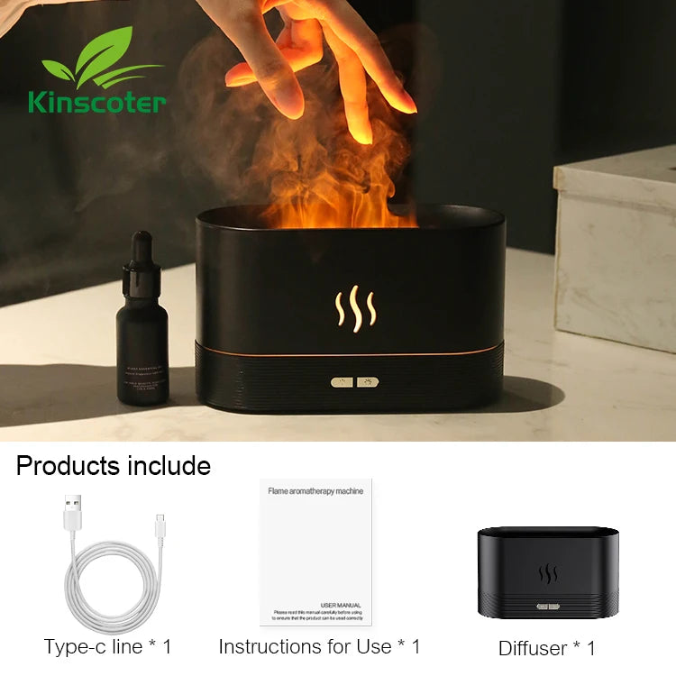 Humidificateur d’air décoratif LED – Diffuseur d’arôme design et apaisant Luméa