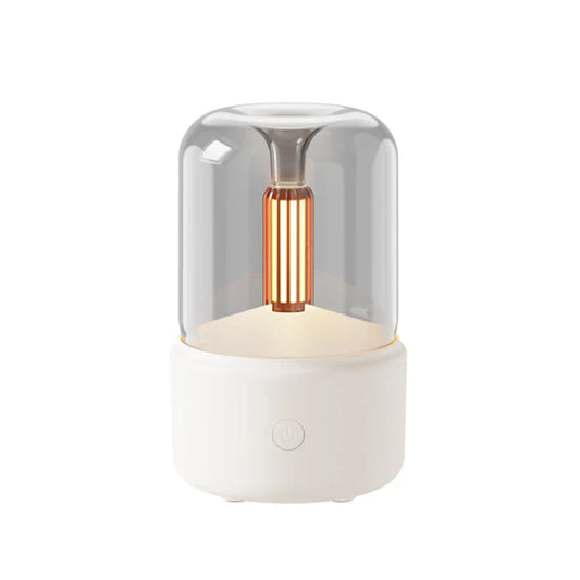 120Ml Air Humidifier Candlelight Night Light Fragrance Diffuser Home Essential Oil Mist Sprayer Air Purifier Aroma Humidificador