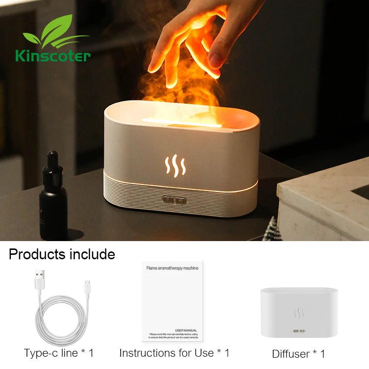 Humidificateur d’air décoratif LED – Diffuseur d’arôme design et apaisant Luméa