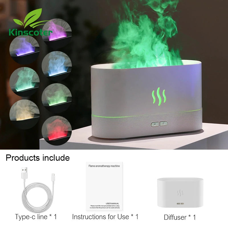 Humidificateur d’air décoratif LED – Diffuseur d’arôme design et apaisant Luméa