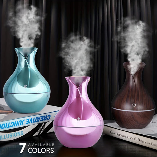 200Ml USB Aroma Essential Oil Diffuser Ultrasonic Mini Humidifier Air Purifier 7 Color Change LED Night Light for Office Home